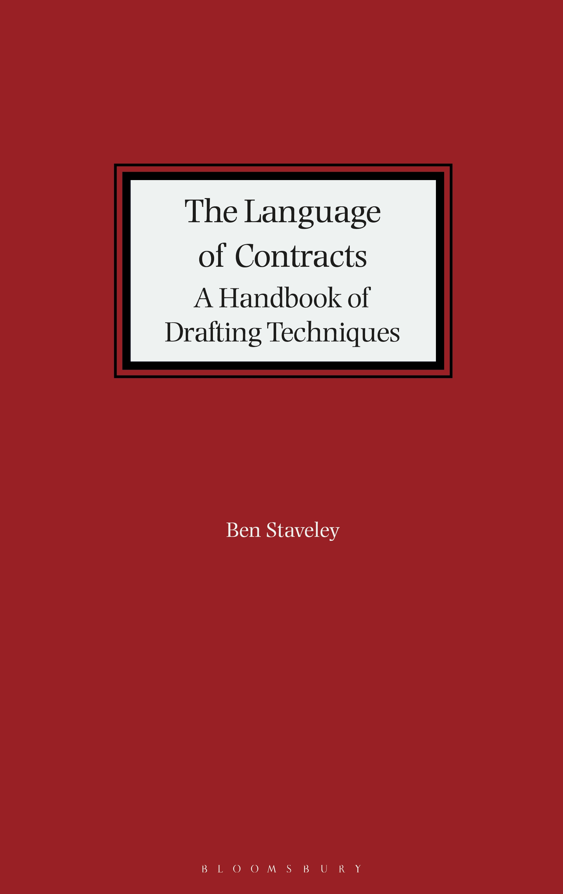 Language of Contracts book jacket