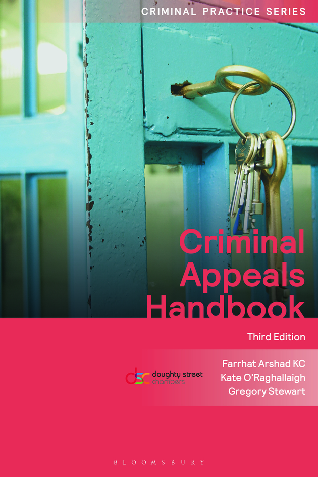 Criminal Appeals Handbook book jacket