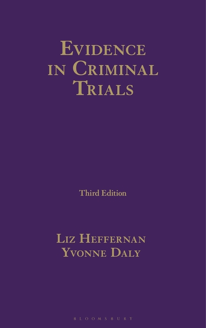 Evidence in Criminal Trials book jacket