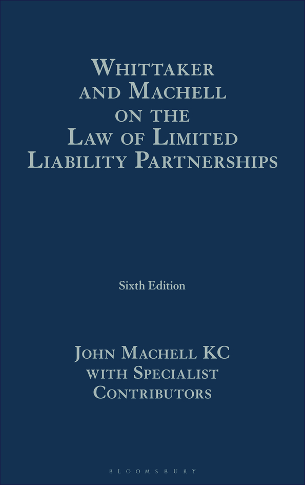 Whittaker and Machell on the Law of Limited Liability Partnerships book jacket