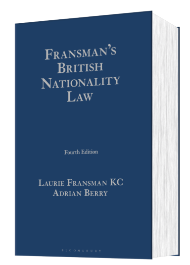 Fransman’s British Nationality Law book jacket