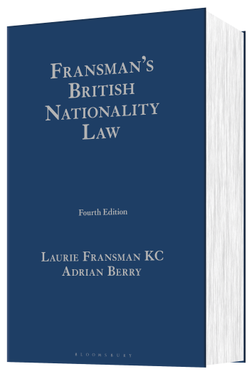 Fransman’s British Nationality Law book jacket