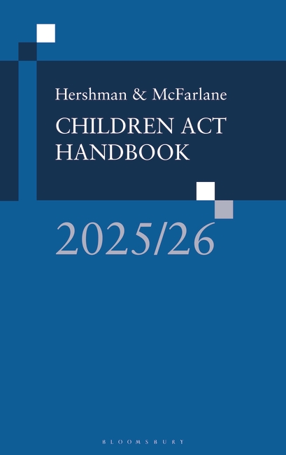 Hershman & McFarlane: Children Act Handbook 2025/26 book jacket